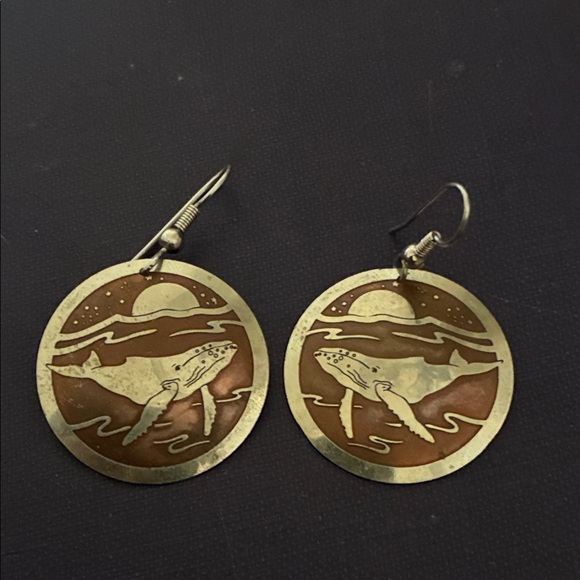 not branded Jewelry - Whale Earrings Silver Dangle